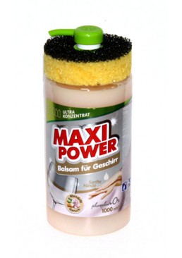 Засіб для миття посуду Maxi Power з мігдальним бальзамом, 1 л